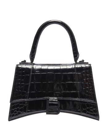 Balenciaga Hourglass XS Top Handle Bag Black